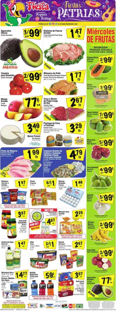 Fiesta Mart Weekly Ad September 9 to September 15