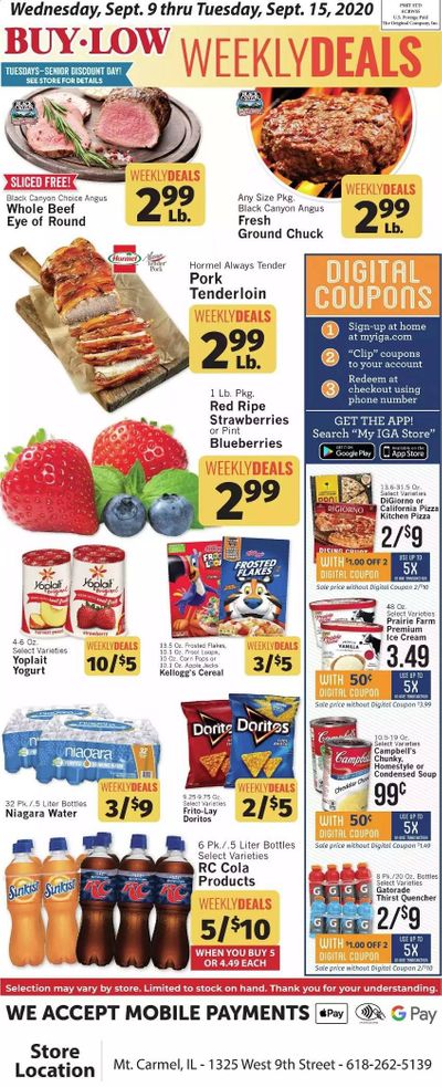 IGA Weekly Ad September 9 to September 15