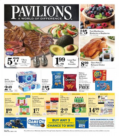 Pavilions Weekly Ad September 9 to September 15