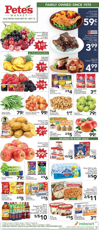 Pete's Fresh Market Weekly Ad September 9 to September 15