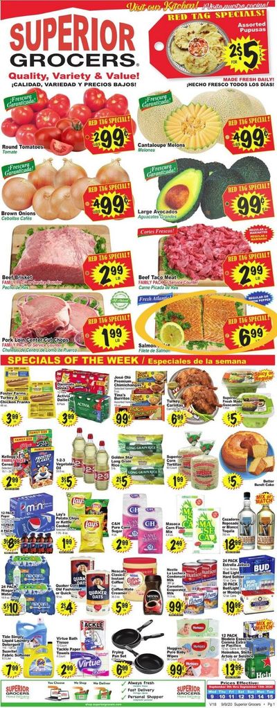 Superior Grocers Weekly Ad September 9 to September 15