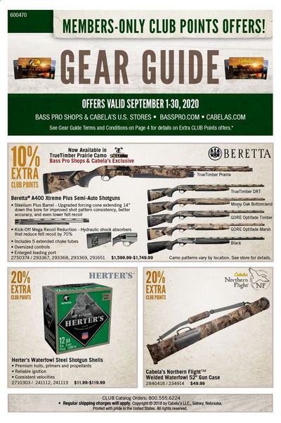 Bass Pro Shops Weekly Ad September 1 to September 30