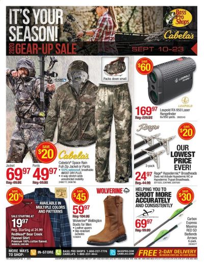 Bass Pro Shops Weekly Ad September 10 to September 23