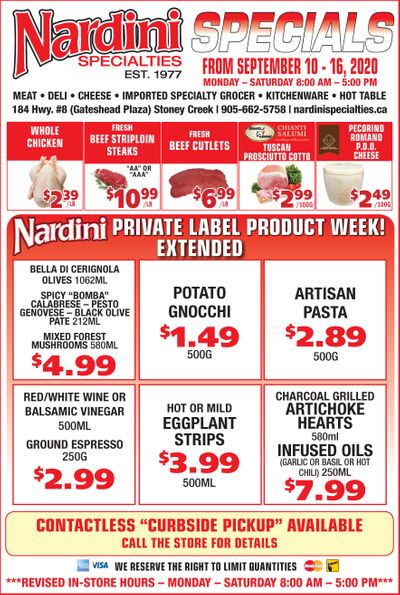 Nardini Specialties Flyer September 10 to 16