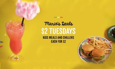 $2 Kids Meals at East Side Mario's