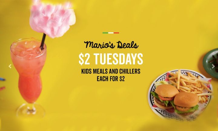 $2 Kids Meals at East Side Mario's $2 Kids Meals at East Side Mario's