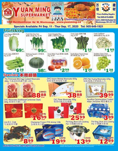 Yuan Ming Supermarket Flyer September 11 to 17