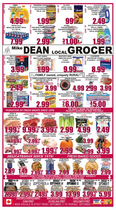 Mike Dean's Super Food Stores Flyer September 11 to 17