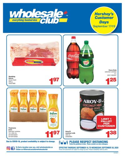 Wholesale Club (Atlantic) Flyer September 10 to 30
