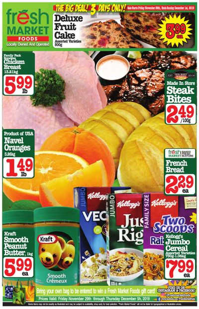 Fresh Market Foods Flyer November 29 to December 5