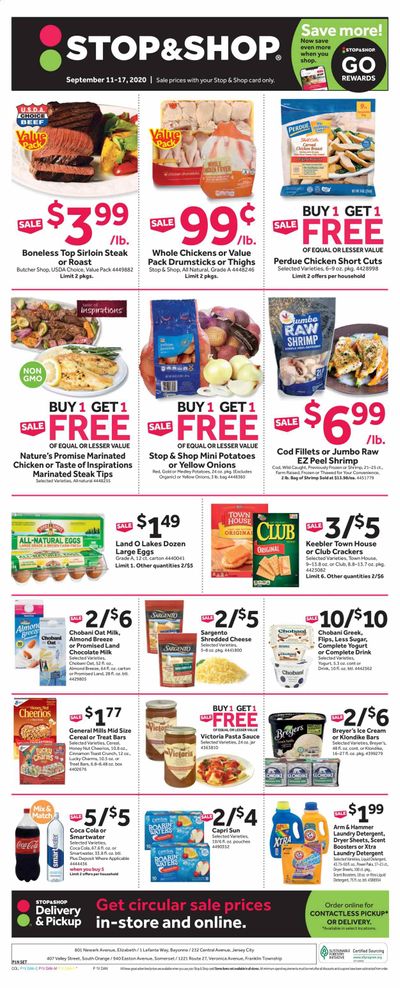 Stop & Shop (NJ) Weekly Ad September 11 to September 17
