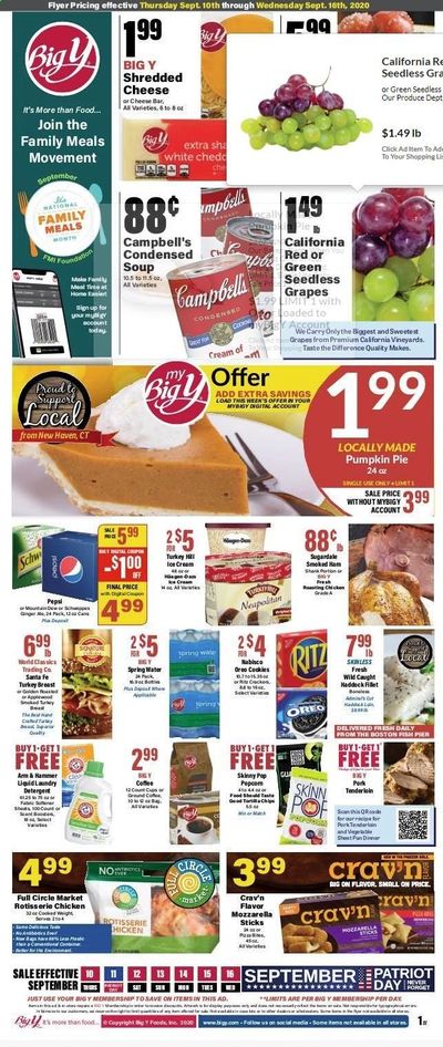 Big Y (MA) Weekly Ad September 10 to September 16