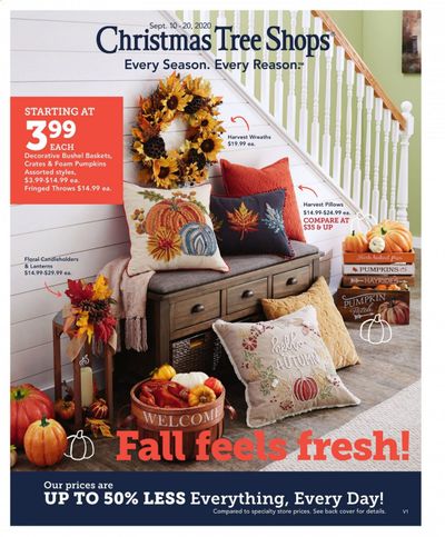Christmas Tree Shops Weekly Ad September 10 to September 20