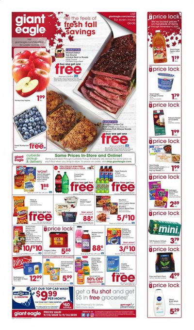 Giant Eagle Weekly Ad September 10 to September 16
