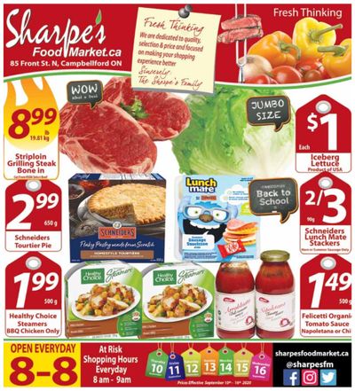 Sharpe's Food Market Flyer September 10 to 16