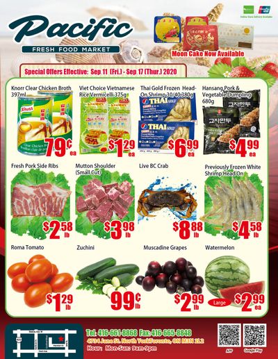 Pacific Fresh Food Market (North York) Flyer September 11 to 17