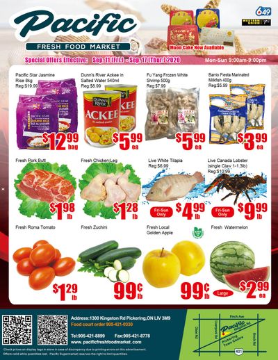 Pacific Fresh Food Market (Pickering) Flyer September 11 to 17