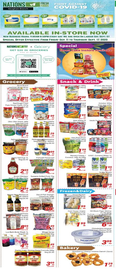 Nations Fresh Foods (Vaughan) Flyer September 11 to 17