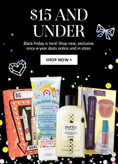 Sephora Canada Black Friday Sale: $15 & Under + Save 50% Off