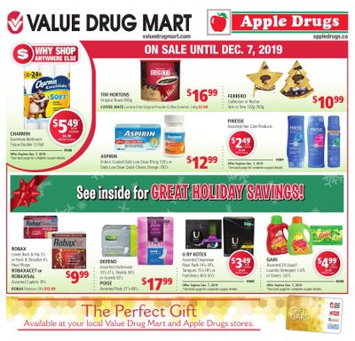 Apple Drugs Flyer December 1 to 7