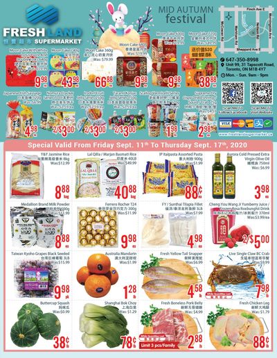 FreshLand Supermarket Flyer September 11 to 17