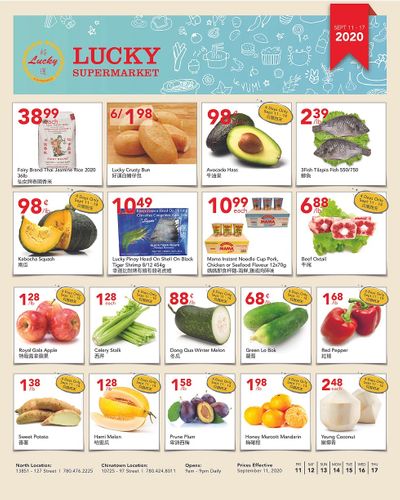 Lucky Supermarket (Edmonton) Flyer September 11 to 17