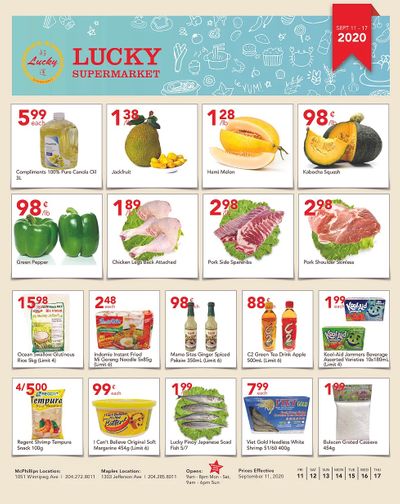 Lucky Supermarket (Winnipeg) Flyer September 11 to 17