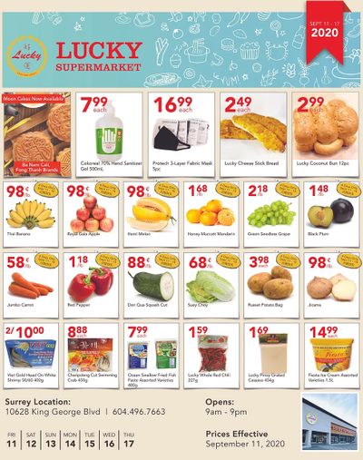 Lucky Supermarket (Surrey) Flyer September 11 to 17