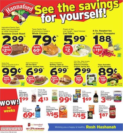 Hannaford (NY) Weekly Ad September 13 to September 19
