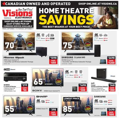 Visions Electronics Flyer September 11 to 17
