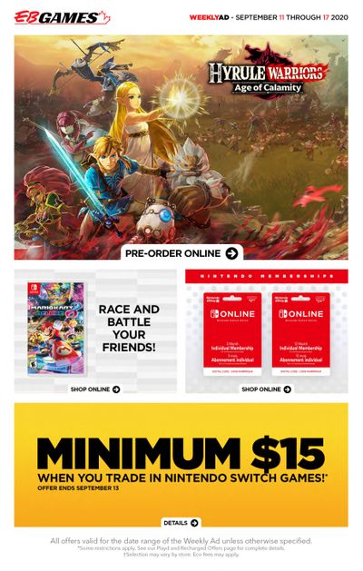 EB Games Flyer September 11 to 17