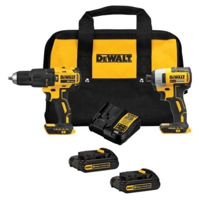 DEWALT DCK276C2 20V MAX Brushless Compact Cordless Hammer Drill & Impact Driver Combo Kit For $198.99 At Canadian Tire Canada