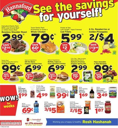 Hannaford (VT) Weekly Ad September 13 to September 19