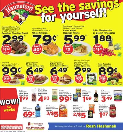 Hannaford (MA) Weekly Ad September 13 to September 19