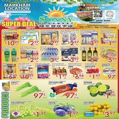 Sunny Foodmart (Markham) Flyer September 11 to 17