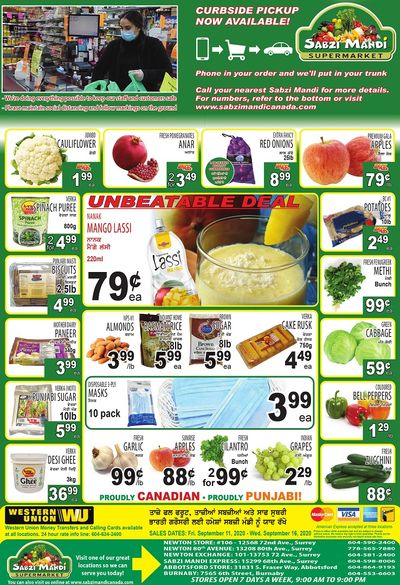Sabzi Mandi Supermarket Flyer September 11 to 16