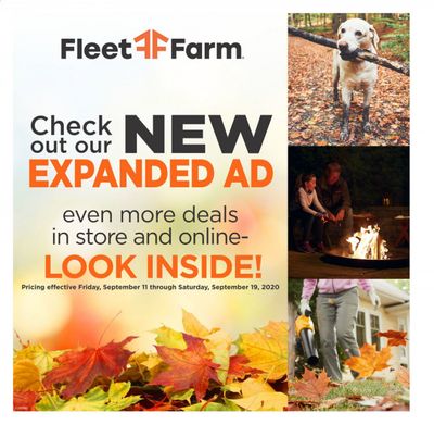 Fleet Farm Weekly Ad September 11 to September 19