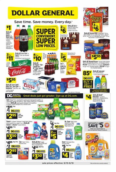 Dollar General (MS) Weekly Ad September 13 to September 19
