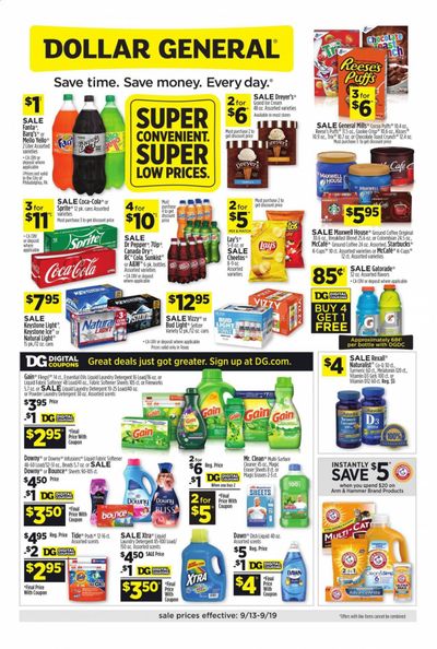 Dollar General (TX) Weekly Ad September 13 to September 19