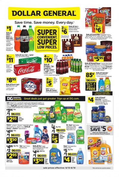 Dollar General (VA) Weekly Ad September 13 to September 19
