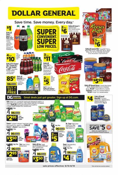 Dollar General (AZ, CO, NM, UT) Weekly Ad September 13 to September 19
