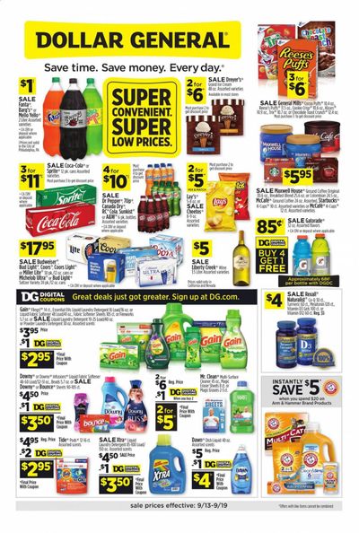 Dollar General Weekly Ad September 13 to September 19