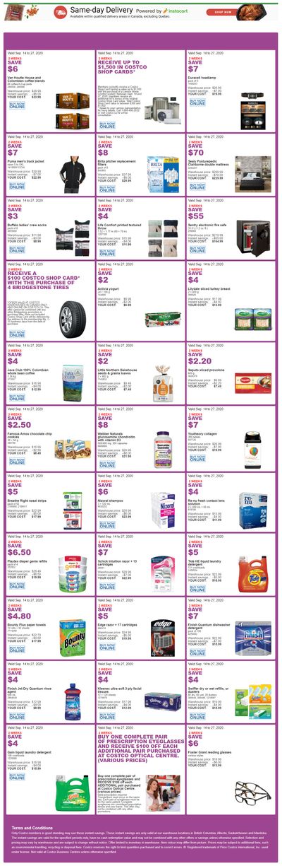 Costco (BC, AB, SK & MB) Weekly Savings September 14 to 27