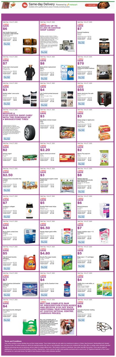 Costco (ON & Atlantic Canada) Weekly Savings September 14 to 27