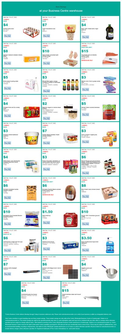 Costco Business Centre (Scarborough, ON) Instant Savings Flyer September 14 to 27