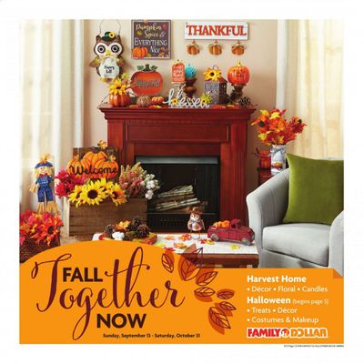 Family Dollar Weekly Ad September 13 to October 31