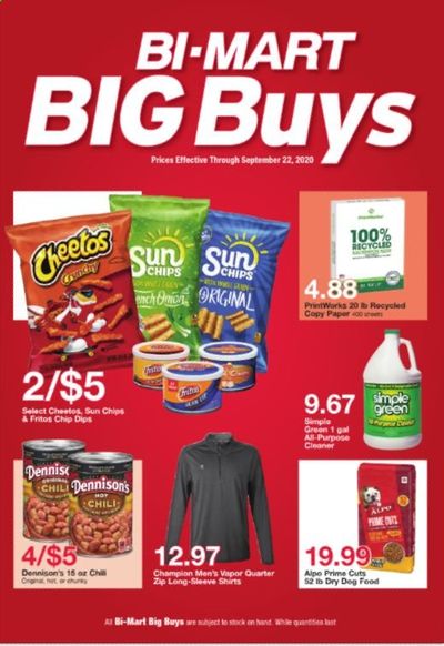 Bi-Mart Weekly Ad September 14 to September 22