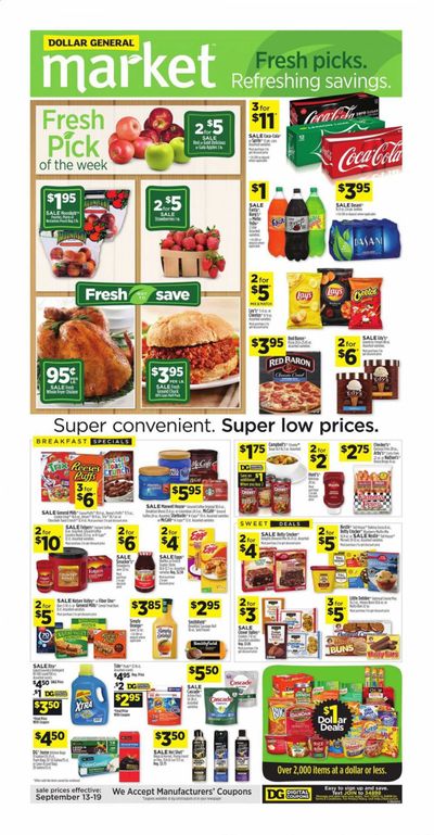 Dollar General (IN, OH) Weekly Ad September 13 to September 19
