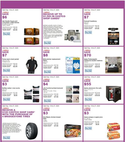 Costco Canada More Savings Weekly Coupons/Flyers for: Ontario, New Brunswick, Newfoundland & Labrador and Nova Scotia, Until September 27