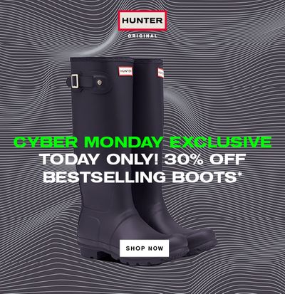 Hunter Boots Canada Cyber Monday Sale: Save Up to 30% Off + Free Shipping